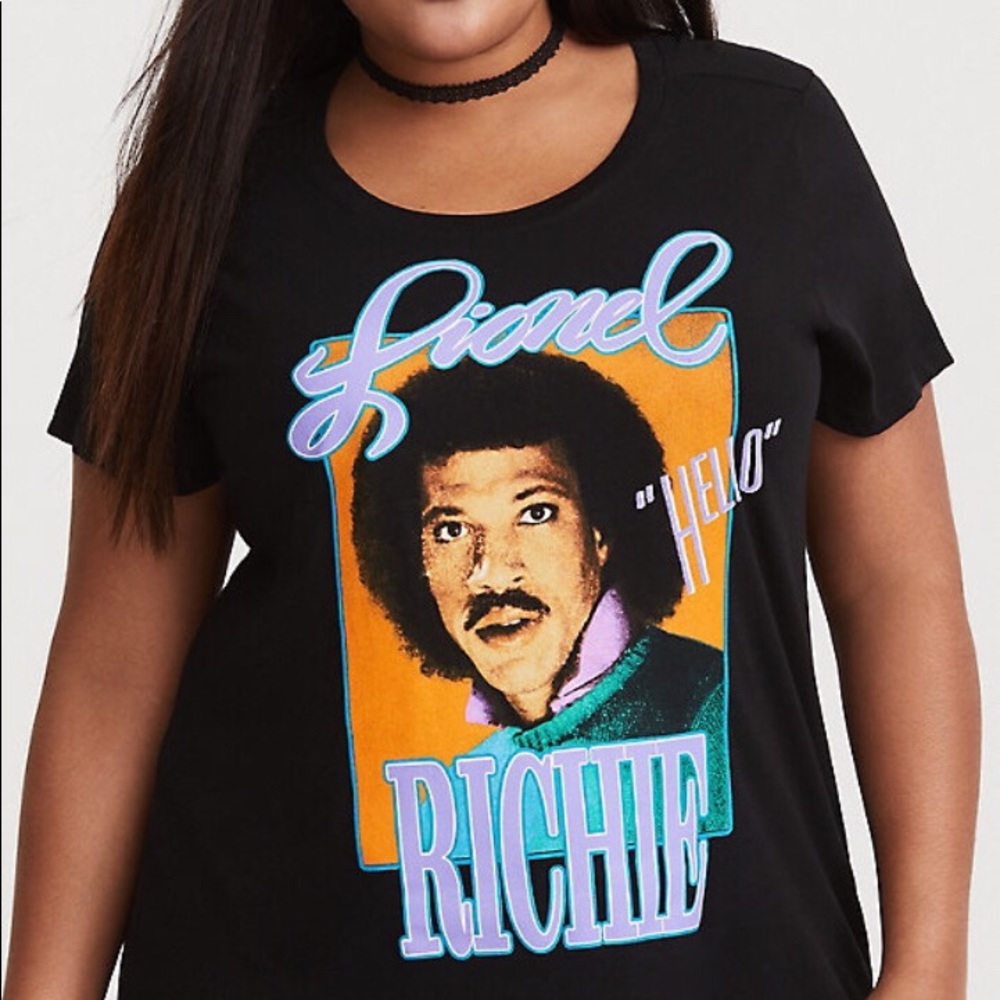 NEW torrid sz 4X Lionel Richie tee shirt tunic top